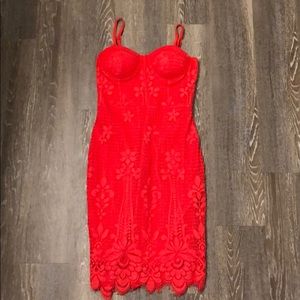 Forever 21 | Coral Bustier Dress